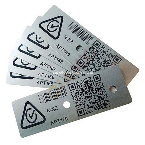 on metal rfid tag|qr code metal tag printer.